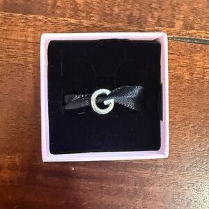 Pandora Charm - Letter G silver charm
